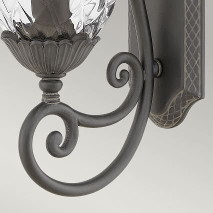Hinkley - Applique murale PLANTATION 1xE27/40W/230V noir