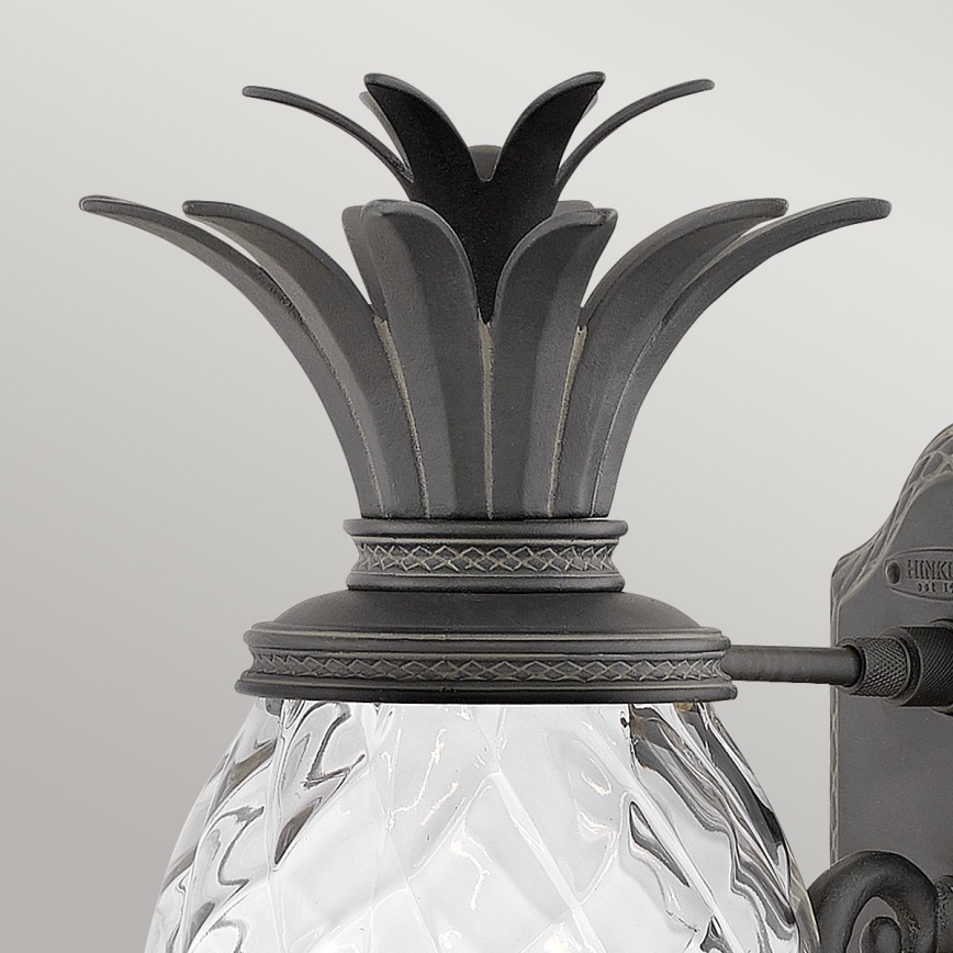 Hinkley - Wandlamp PLANTATION 1xE27/40W/230V zwart