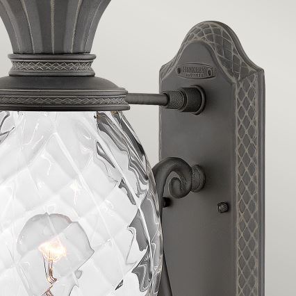 Hinkley - Wandlamp PLANTATION 1xE27/40W/230V zwart
