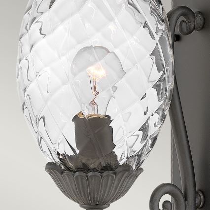 Hinkley - Wandlamp PLANTATION 1xE27/40W/230V zwart