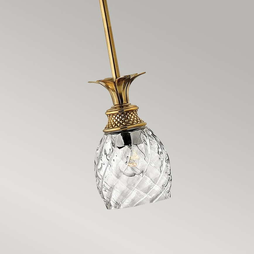 Hinkley - Hanglamp met vaste pendel PLANTATION 1xE27/60W/230V goud