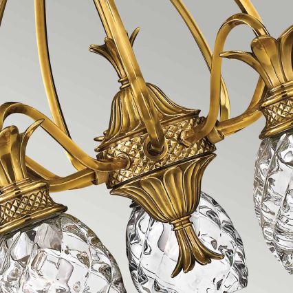 Hinkley - Hanglamp aan een ketting PLANTATION 5xE27/60W/230V goud