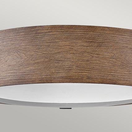 Hinkley - Plafondlamp SAWYER 3xE14/40W/230V diameter 38 cm Redwoodhout/bruin