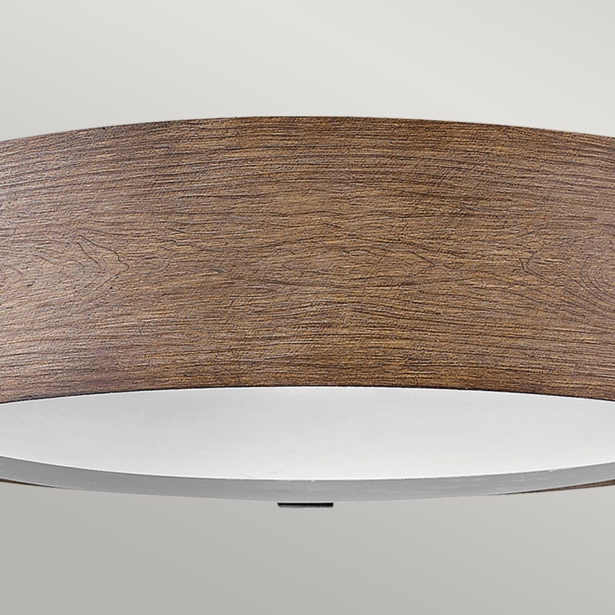 Hinkley - Plafondlamp SAWYER 3xE14/40W/230V diameter 38 cm Redwoodhout/bruin