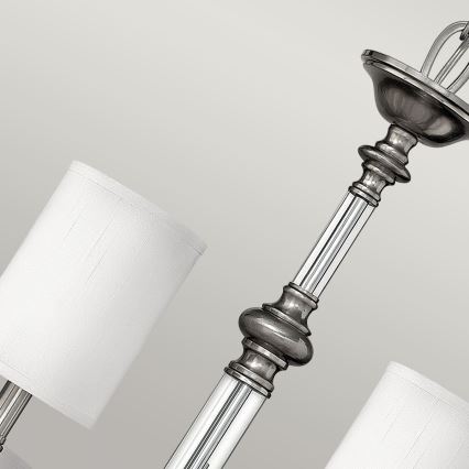 Hinkley - Kroonluchter aan ketting SUSSEX 9xE14/40W/230V mat chroom