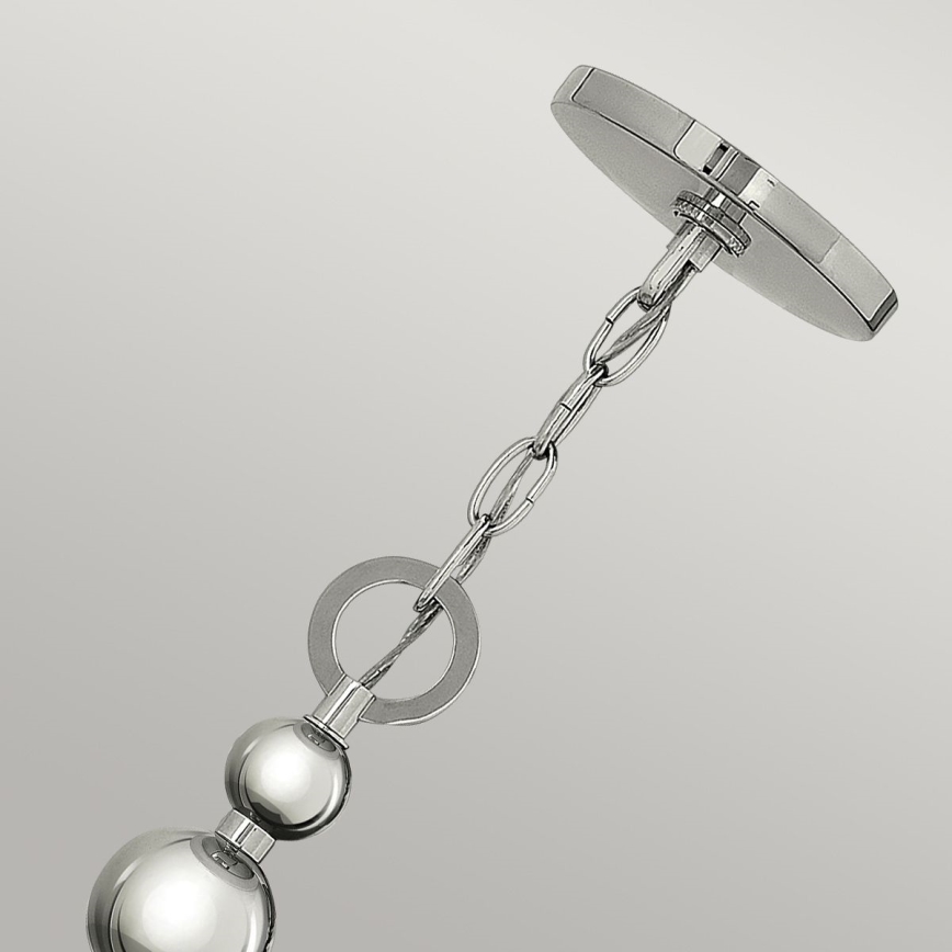 Hinkley - Lustre sur chaîne ZELDA 3xE27/60W/230V chromé brillant