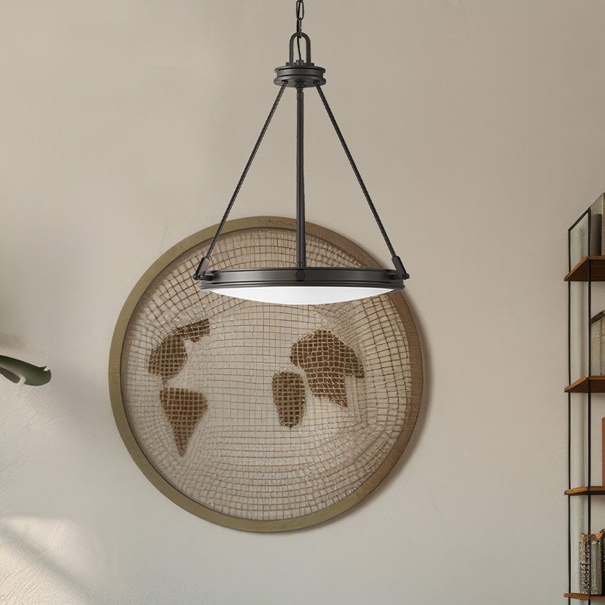 Hinkley - Kroonluchter met ketting COLLIER 4xE14/40W/230V Ø 54,3 cm zwart
