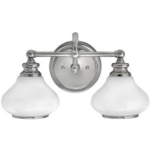 Hinkley - LED Badkamer wandlamp AINSLEY 2xG9/3W/230V IP44 chroom