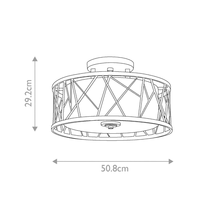 Hinkley - Lustre monté en surface NEST 3xE27/75W/230V doré