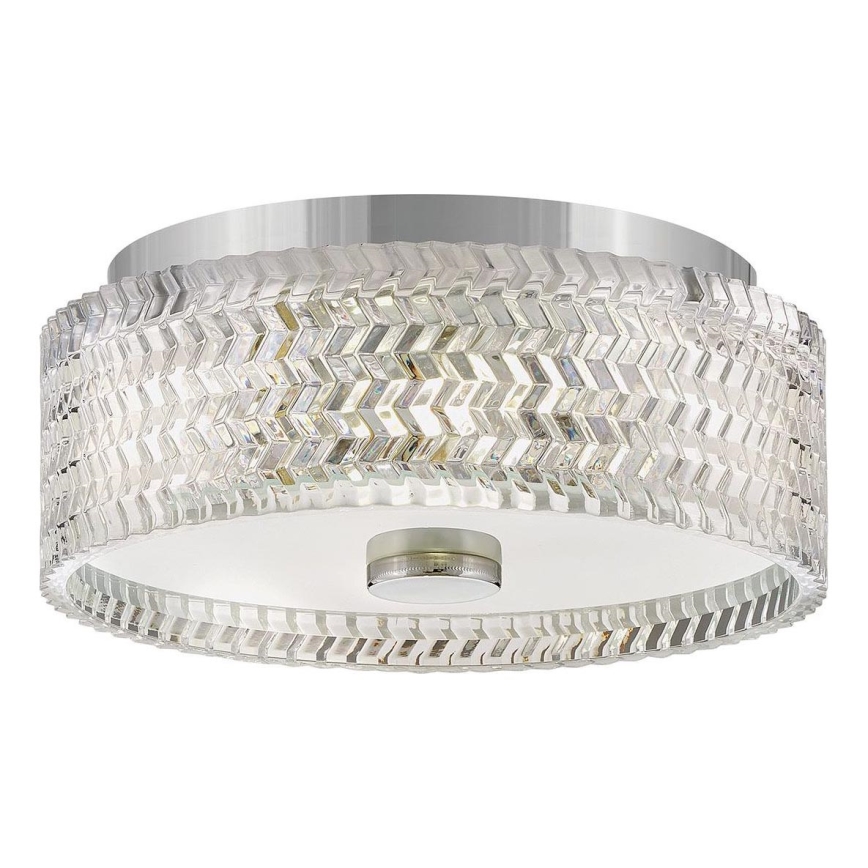 Hinkley Plafondlamp ELLE 2xE27/60W/230V diameter 30,5 cm glanzend chroom