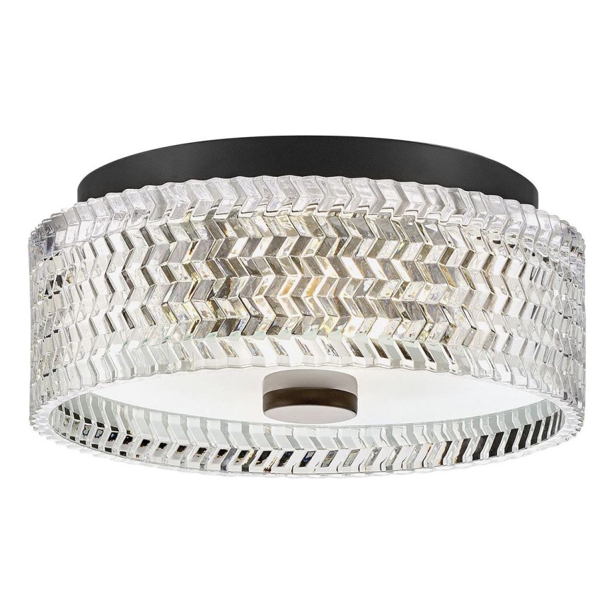 Hinkley - Plafondlamp ELLE 2xE27/60W/230V diameter 30,5 cm zwart