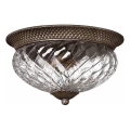 Hinkley - Plafondlamp PLANTATION 3xE27/60W/230V brons