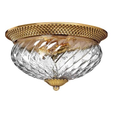 Hinkley - Plafondlamp PLANTATION 3xE27/60W/230V goud