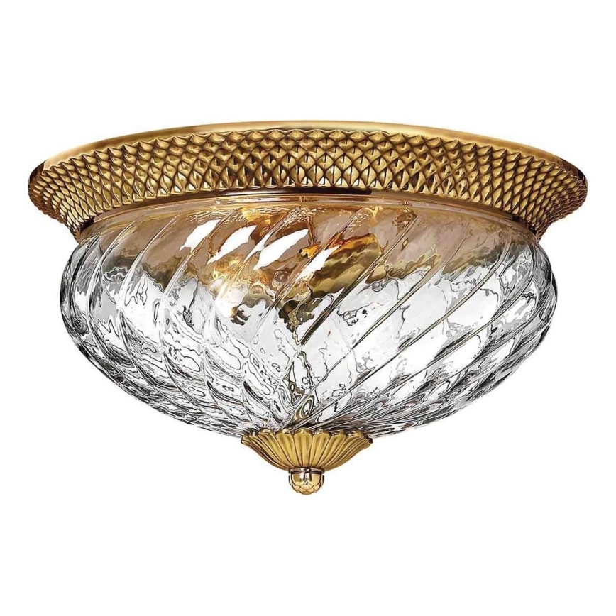 Hinkley - Plafondlamp PLANTATION 3xE27/60W/230V goud