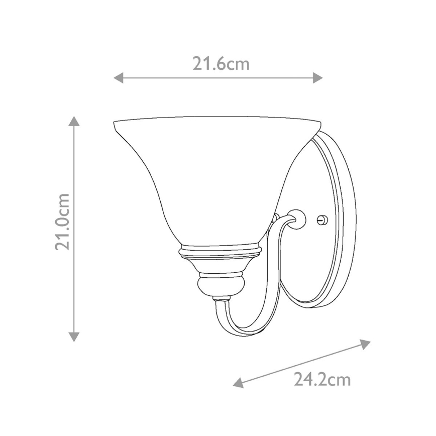 Hinkley - Wandlamp CELLO 1xE27/60W/230V