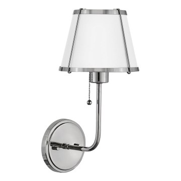 Hinkley - Wandlamp CLARKE 1xE27/40W/230V glanzend chroom/wit