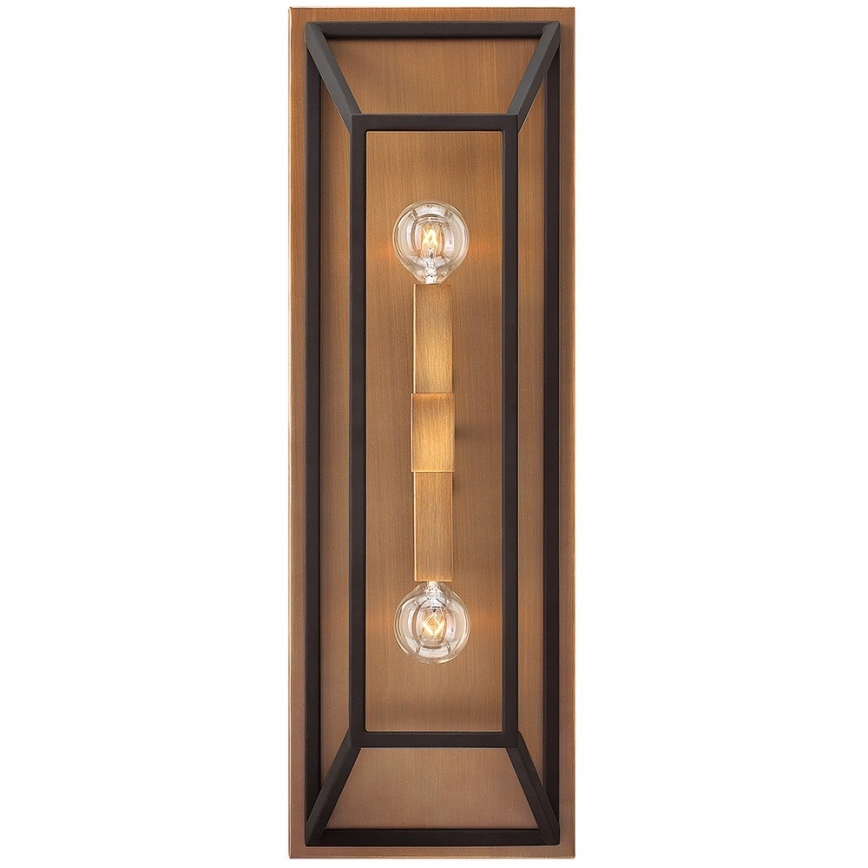 Hinkley - Wandlamp FU LIGHTON 2xE14/60W/230V bruin/zwart