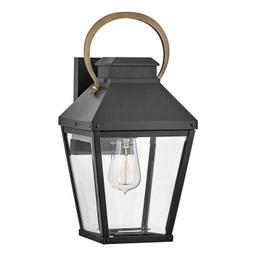 Hinkley - Wandlamp voor buiten DAWSON 1xE27/60W/230V IP44 zwart