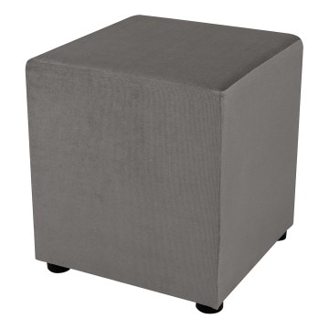 Hocker SIX 40x40 cm grijs