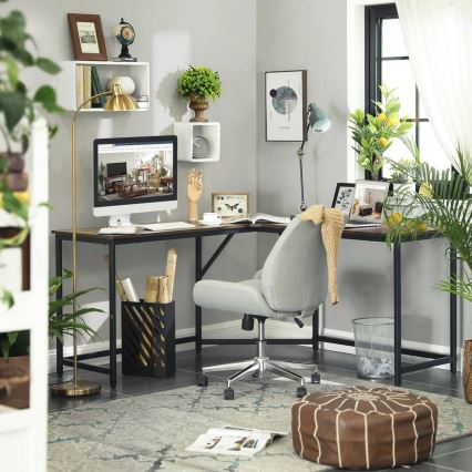 Hoekbureau SOLEA bruin/zwart