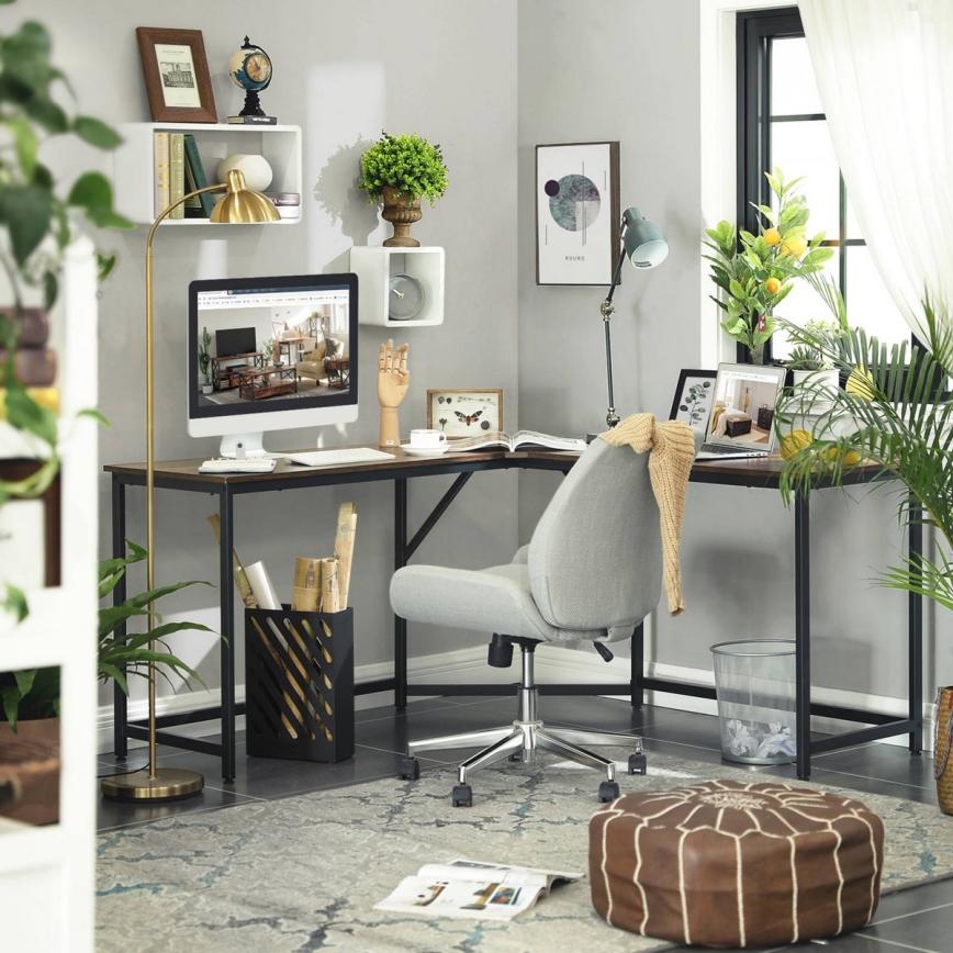 Hoekbureau SOLEA bruin/zwart