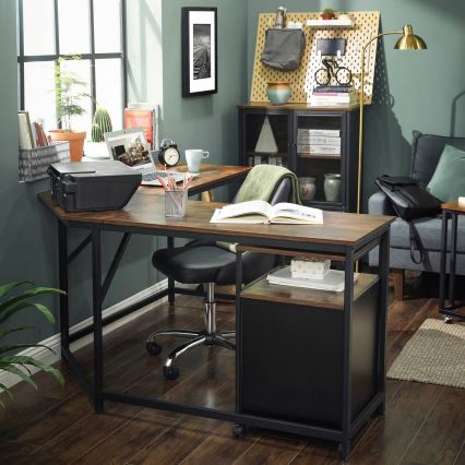 Hoekbureau SOLEA bruin/zwart