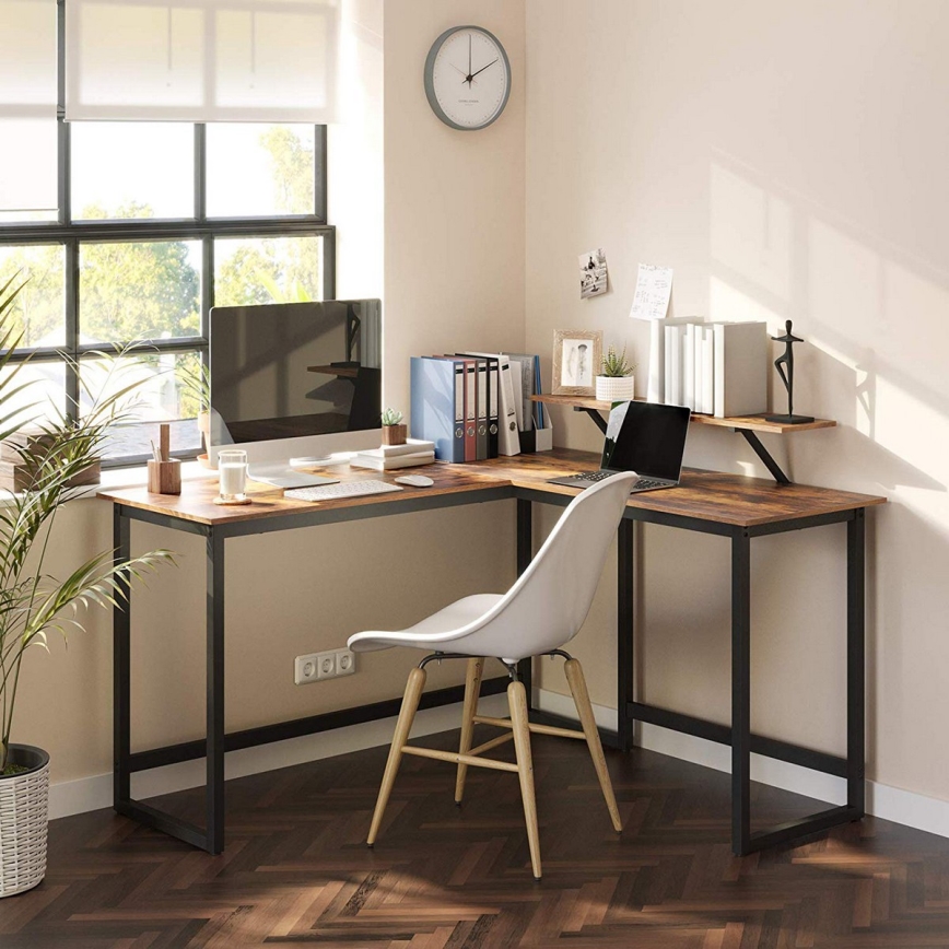 Hoekbureau SOLEA bruin/zwart