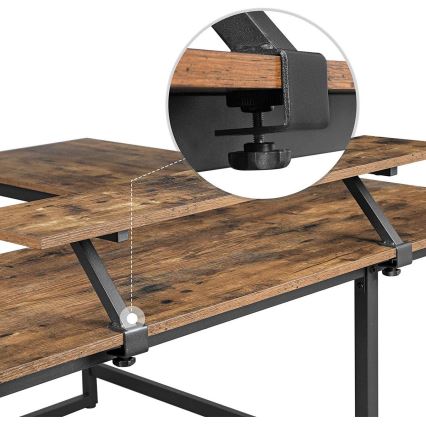 Hoekbureau SOLEA bruin/zwart