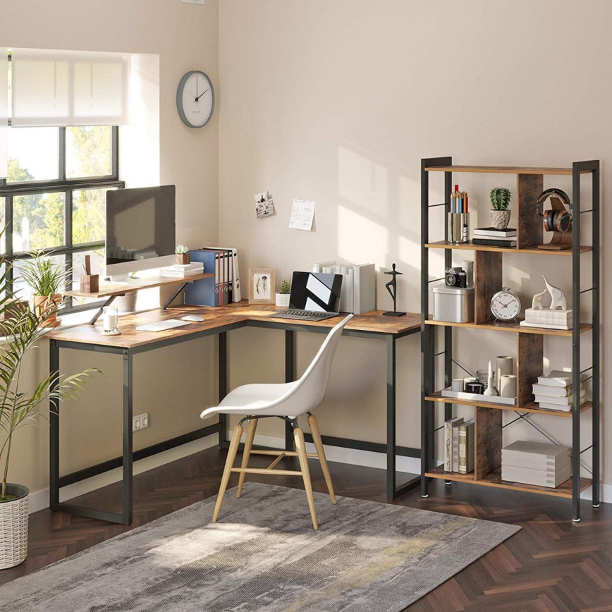 Hoekbureau SOLEA bruin/zwart