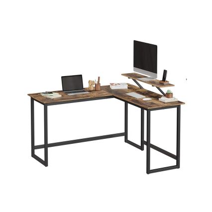 Hoekbureau SOLEA bruin/zwart