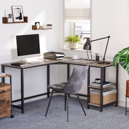 Hoekbureau SOLEA bruin/zwart