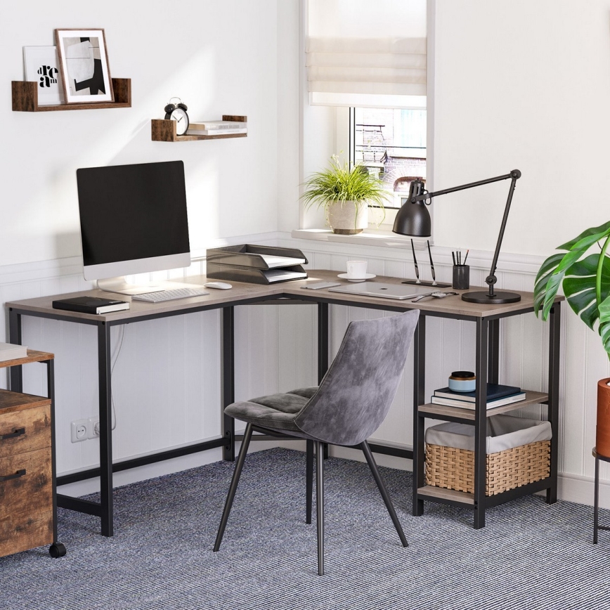 Hoekbureau SOLEA bruin/zwart