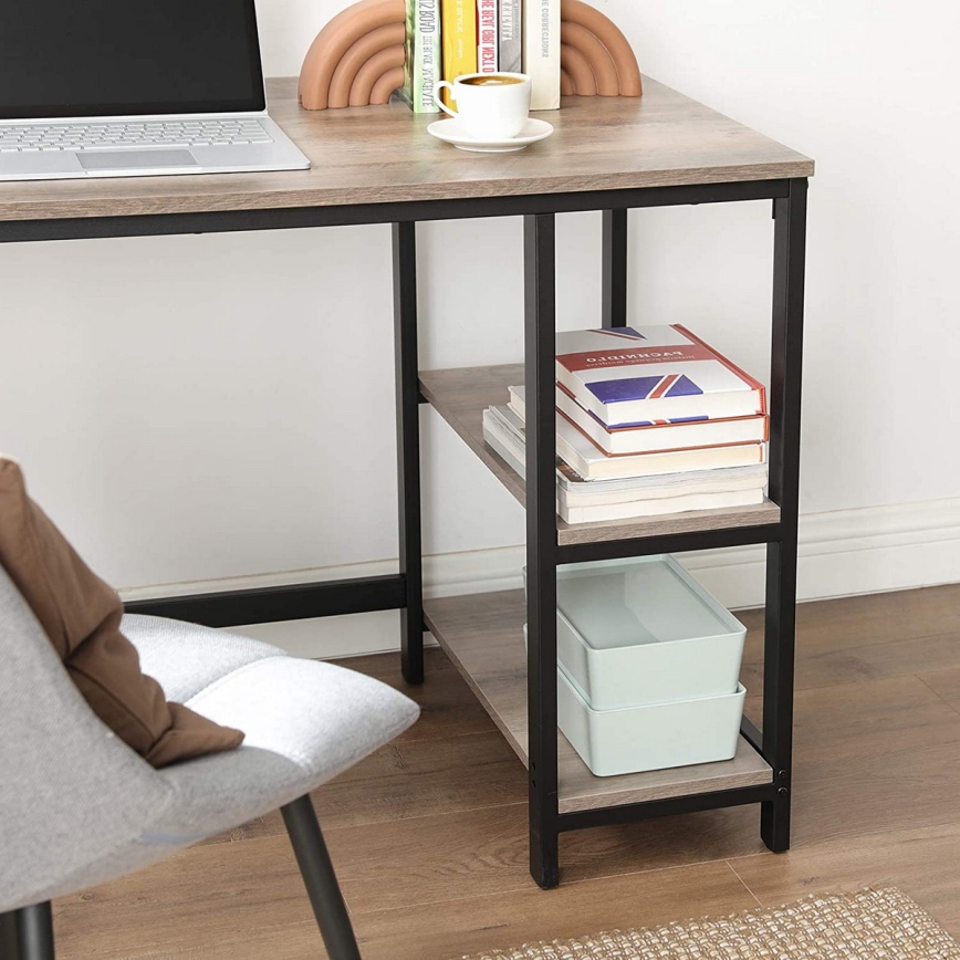 Hoekbureau SOLEA bruin/zwart