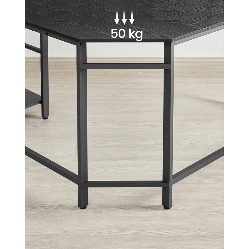 Hoekbureau SOLEA zwart