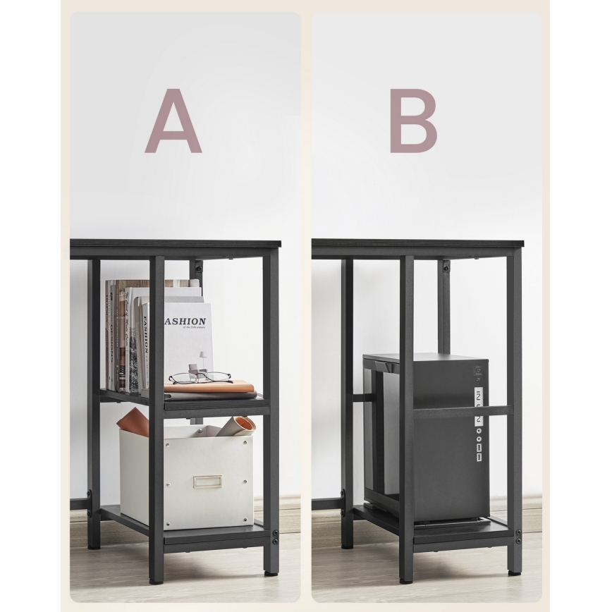 Hoekbureau SOLEA zwart