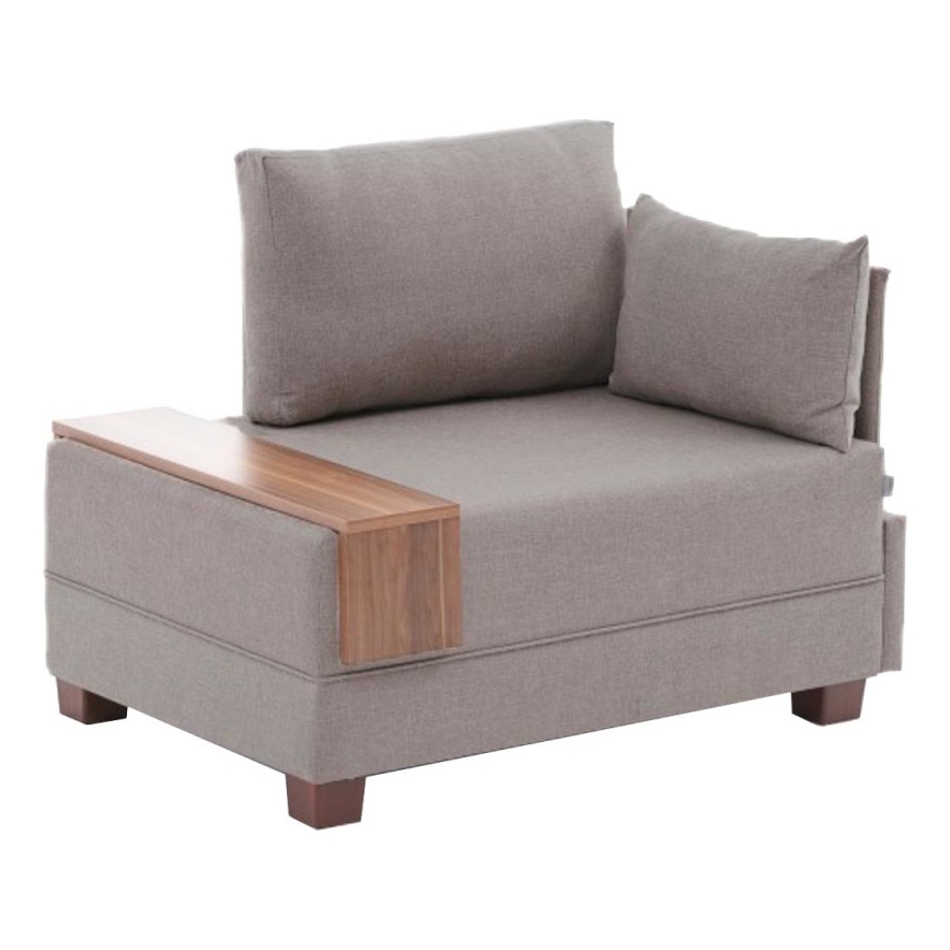 Hoekfauteuil TULA, beige, rechts