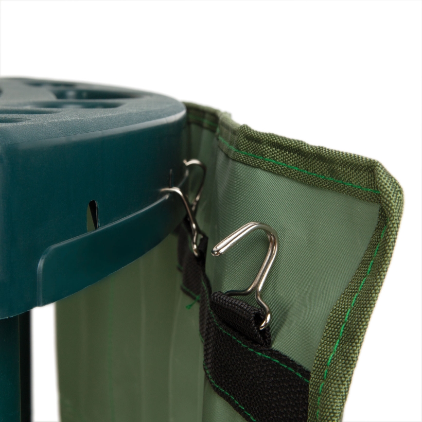 Hoekhouder voor tuingereedschap 43x43x59 cm, groen