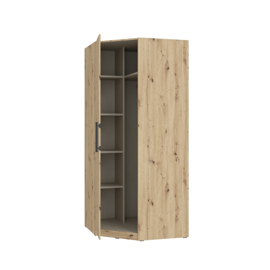 Hoekkledingkast MARO 94x213 cm artisan eik