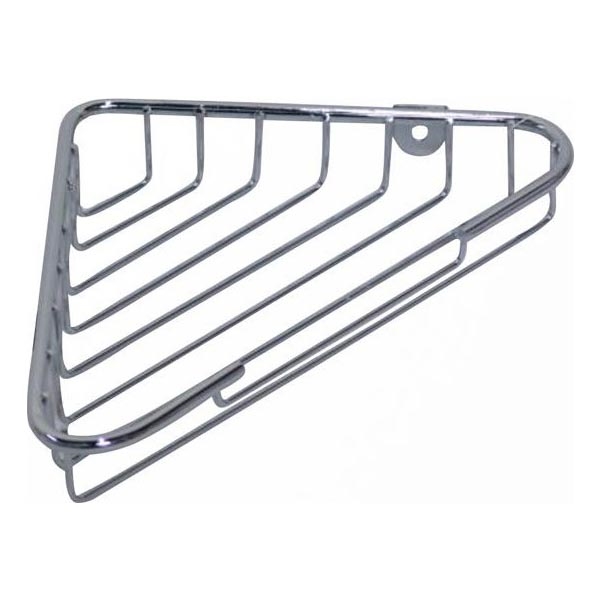 Hoekplank voor douche 14x21,5 cm glanzend chroom
