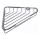 Hoekplank voor douche 14x21,5 cm glanzend chroom
