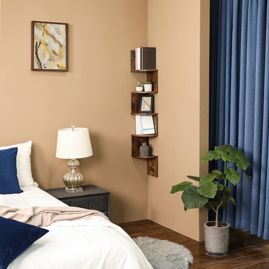 Hoekwandplank SNAKE, bruin