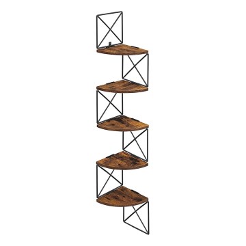 Hoekwandplank SNAKE bruin/zwart