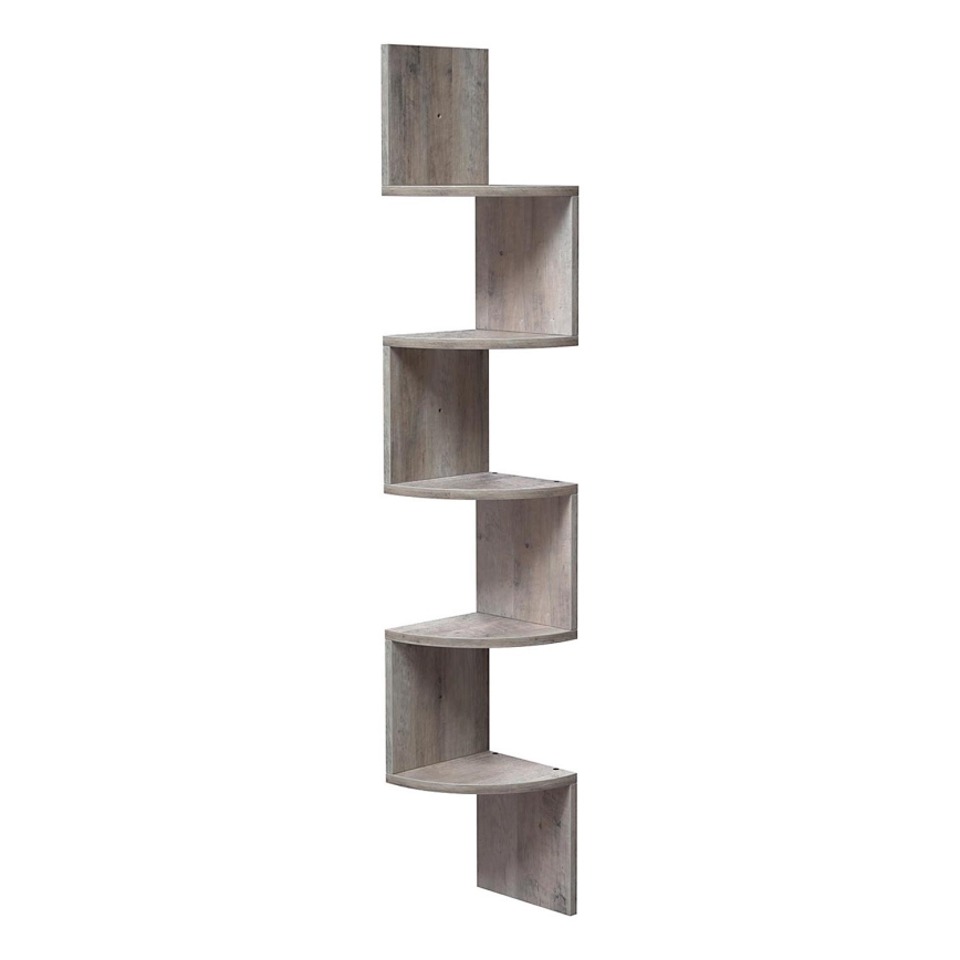 Hoekwandplank SNAKE grijs/bruin