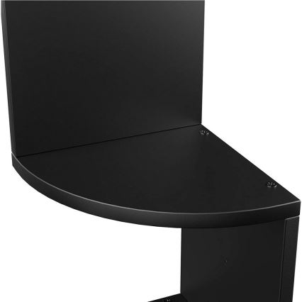 Hoekwandplank SNAKE zwart