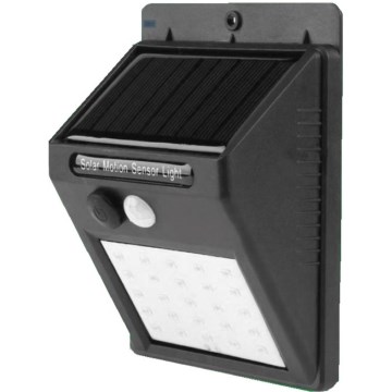 HÖFFTECH - Applique murale solaire LED avec capteur LED/3,7V 1200 mAh IP65