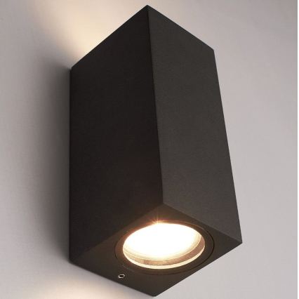 HÖFFTECH - Buitenmuurlamp 2xGU10/35W/230V IP65