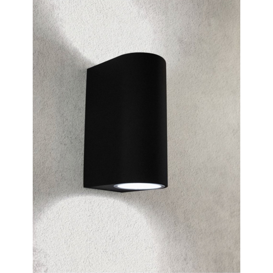 HÖFFTECH - Buitenmuurlamp 2xGU10/35W/230V IP65