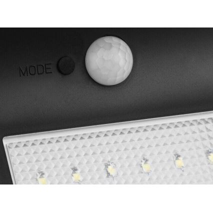 HÖFFTECH - Applique murale solaire LED avec capteur de mouvement et capteur crépusculaire LED/3,7V 2200 mAh IP44