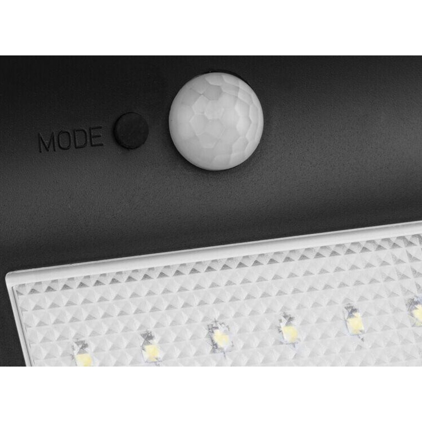 HÖFFTECH - Applique murale solaire LED avec capteur de mouvement et capteur crépusculaire LED/3,7V 2200 mAh IP44
