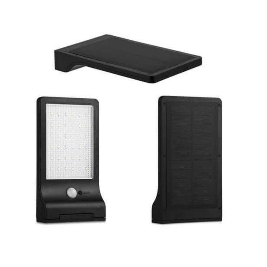 HÖFFTECH - Applique murale solaire LED avec capteur de mouvement et capteur crépusculaire LED/3,7V 2200 mAh IP44
